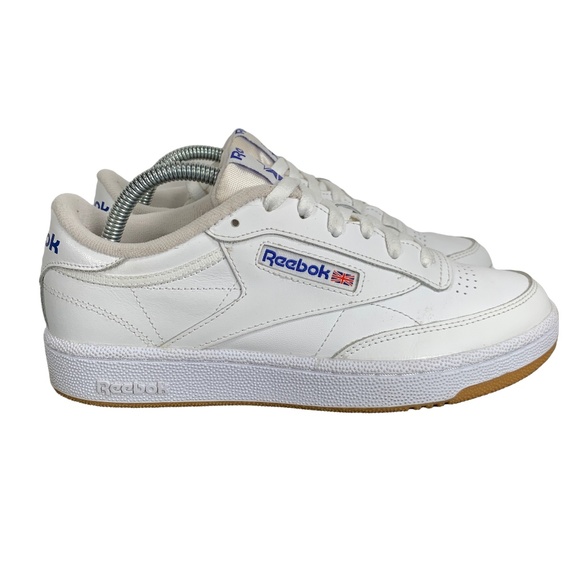 Reebok Other - Reebok Club C 85 White Royal Gum Sole Low Top Sneakers Mens 7.5